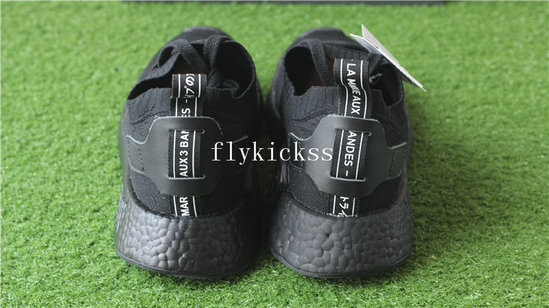 Adidas NMD R2 Triple Black Real Boost